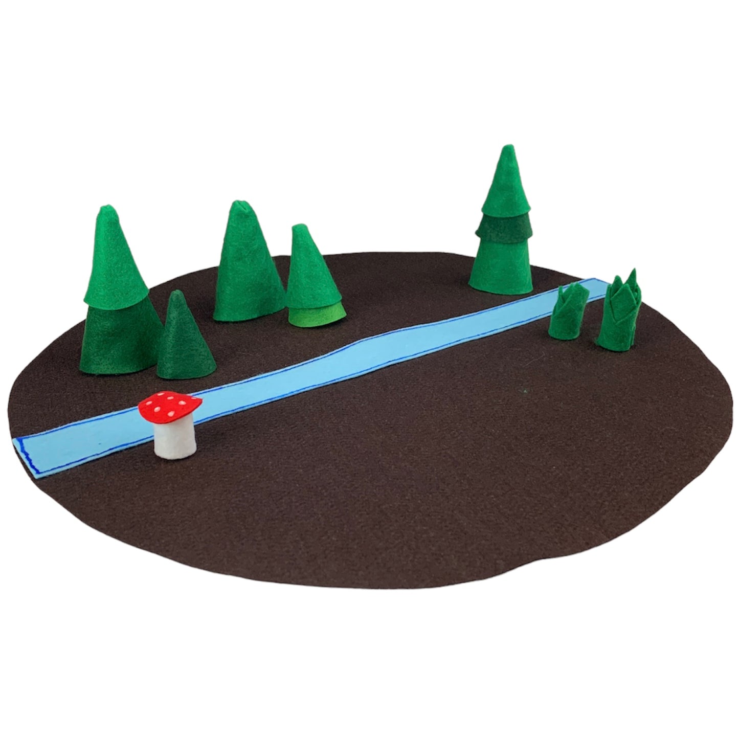 Tapis de jeu forestier