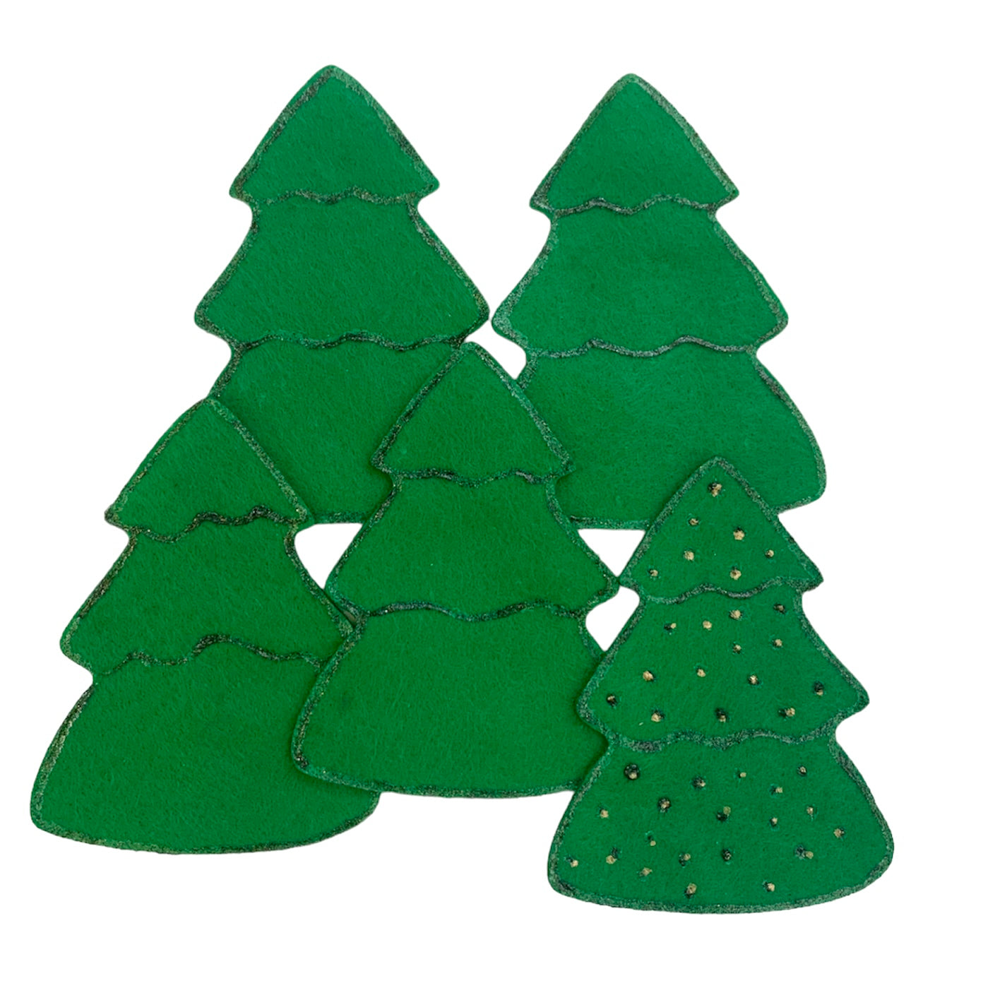 Five Christmas Trees