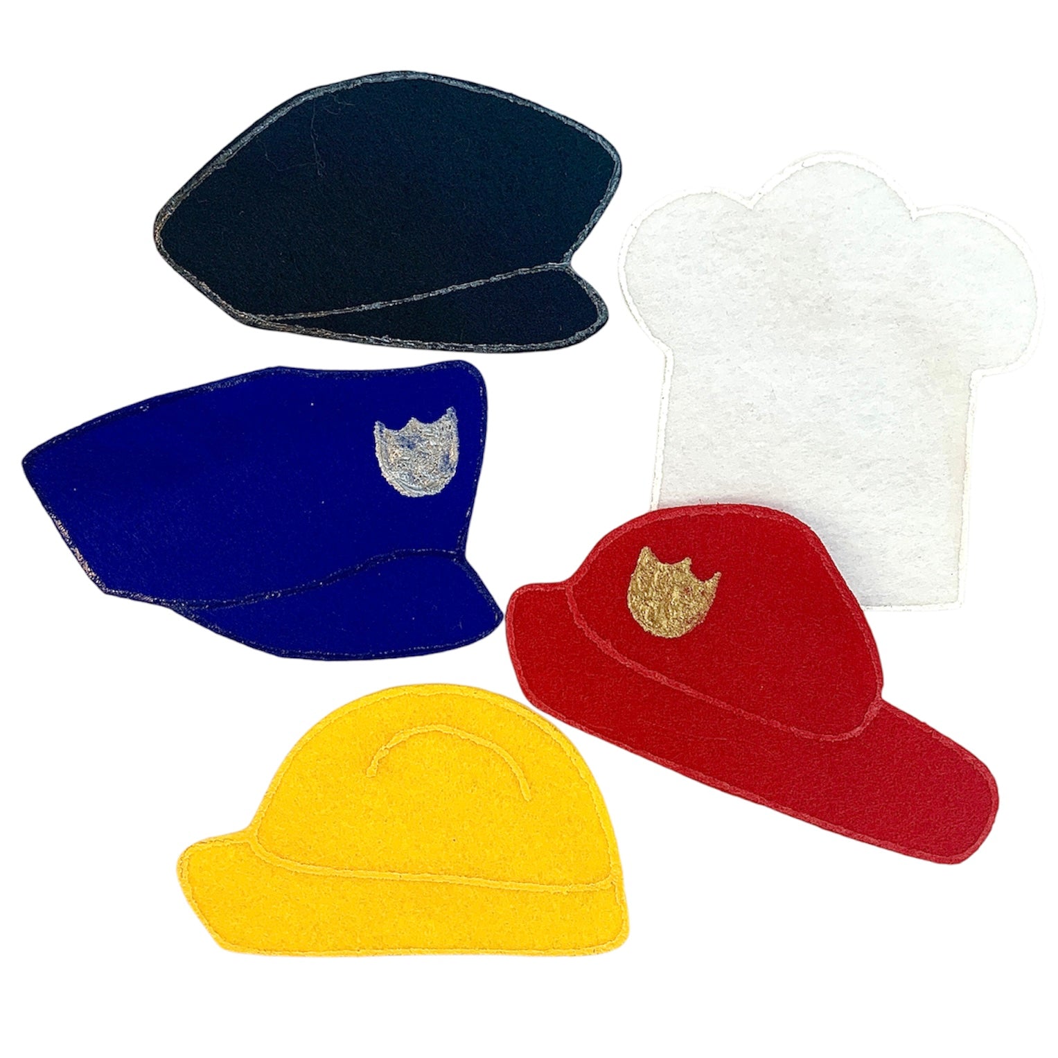 A collection of Community Helper Hats